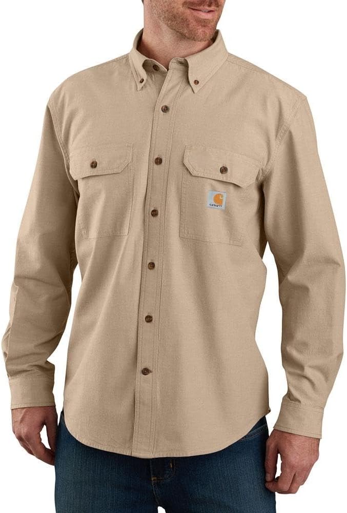 Carhartt мужская рубашка с длинным рукавом, свободный крой, средний вес, шамбрей, Dark Tan Chambray
Carhartt мужская рубашка с длинным рукавом, свободный крой, средний вес, шамбрей, Dark Tan Chambray