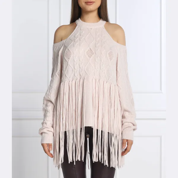 Свитер стандартного кроя с тряской с добавлением шерсти Pinko, розовый
Свитер стандартного кроя с тряской с добавлением шерсти Pinko, розовый