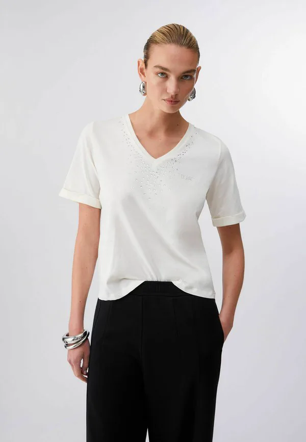 Футболка с принтом из страз Liu Jo, Off White, Белый, Футболка с принтом из страз Liu Jo, Off White
Футболка с принтом из страз Liu Jo, Off White, Белый, Футболка с принтом из страз Liu Jo, Off White