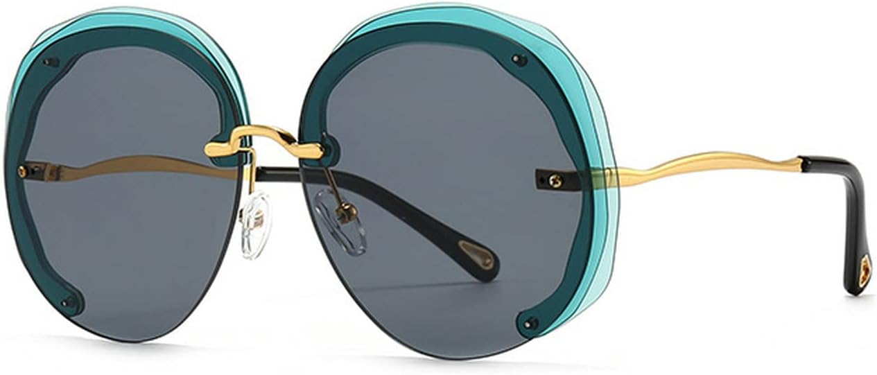 Уникальные женские солнцезащитные очки COTIA большого размера без оправы, круглые, с прозрачными линзами с градиентом цвета "океан", защита от УФ-излучения UV400, модные мужские солнцезащитные очки, Green
Уникальные женские солнцезащитные очки COTIA большого размера без оправы, круглые, с прозрачными линзами с градиентом цвета "океан", защита от УФ-излучения UV400, модные мужские солнцезащитные очки, Green