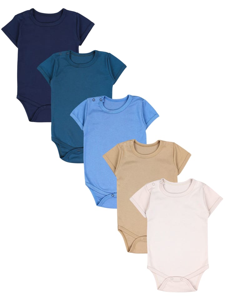 TupTam Детские бодики с короткими рукавами для мальчиков, комплект из 5 штук, бежево-голубой расцветки
TupTam Детские бодики с короткими рукавами для мальчиков, комплект из 5 штук, бежево-голубой расцветки