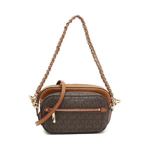 Кожаная сумка через плечо 2в1 с логотипом Jet Set Michael Kors, коричневый
Кожаная сумка через плечо 2в1 с логотипом Jet Set Michael Kors, коричневый