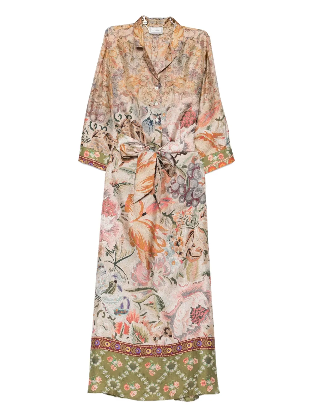 Платье-рубашка с поясом и цветочным принтом Pierre-Louis Mascia, нейтральный
Платье-рубашка с поясом и цветочным принтом Pierre-Louis Mascia, нейтральный