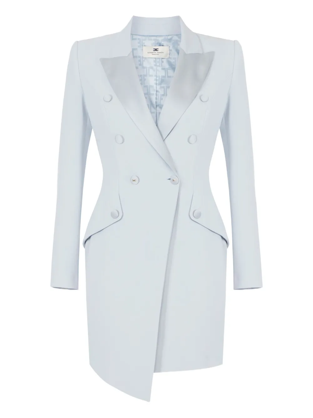 Асимметричное двубортное мини-платье Elisabetta Franchi, белый
Асимметричное двубортное мини-платье Elisabetta Franchi, белый