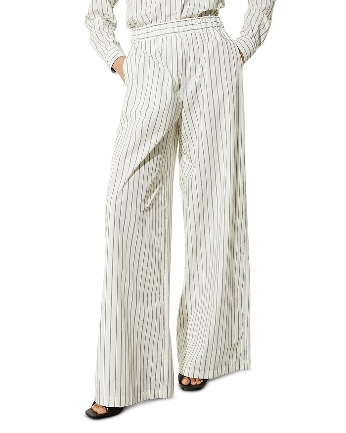 Широкие брюки в полоску MAX&Co., белый
Широкие брюки в полоску MAX&Co., белый