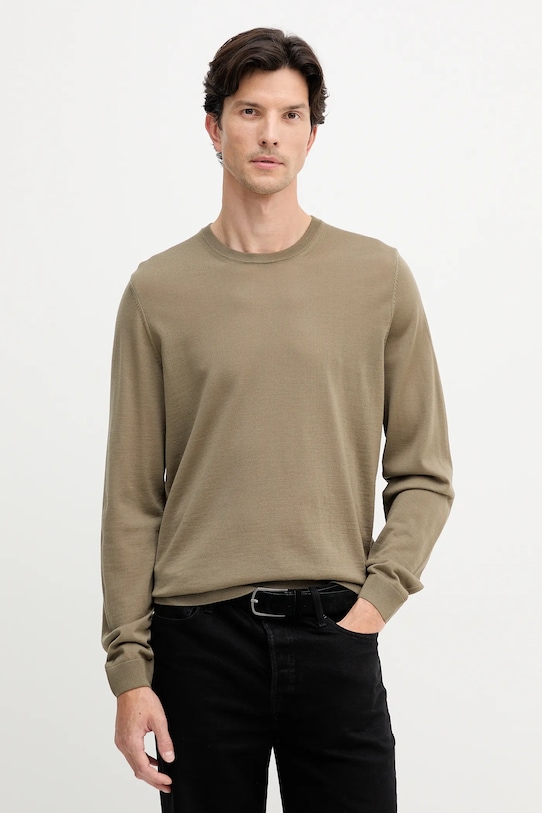 Шерстяной свитер Boss, зеленый
Шерстяной свитер Boss, зеленый