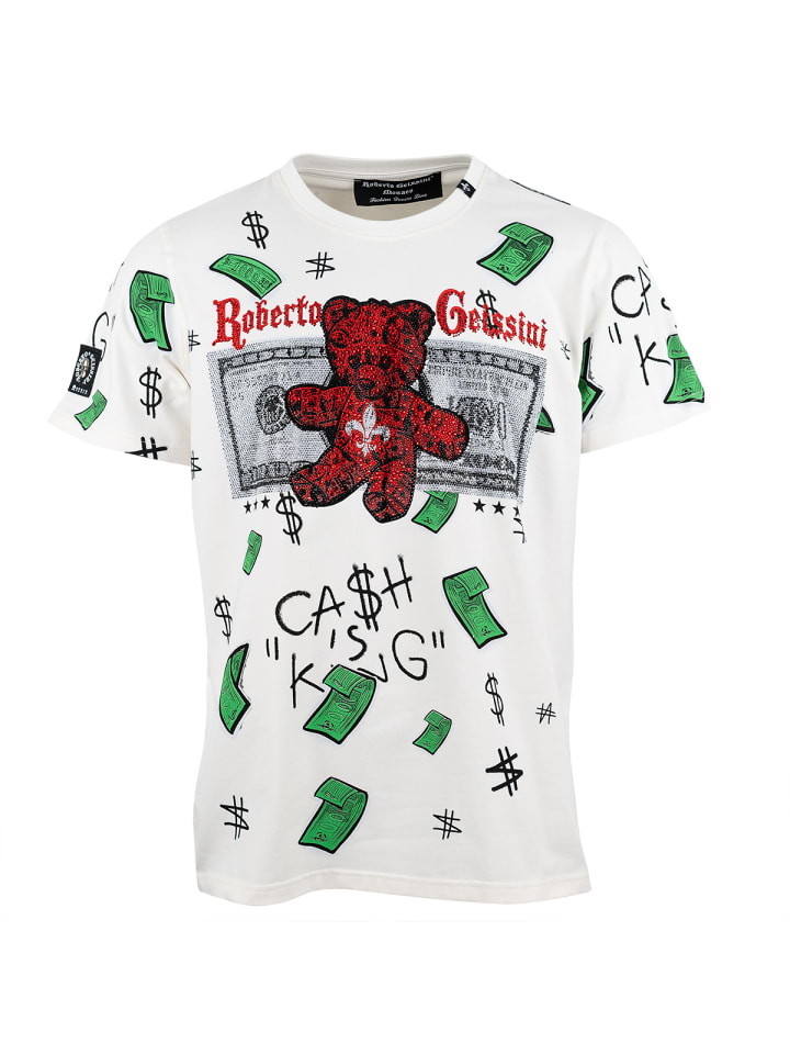Футболка Cash Off-white Roberto Geissini, Белый, Футболка Cash Off-white Roberto Geissini
Футболка Cash Off-white Roberto Geissini, Белый, Футболка Cash Off-white Roberto Geissini