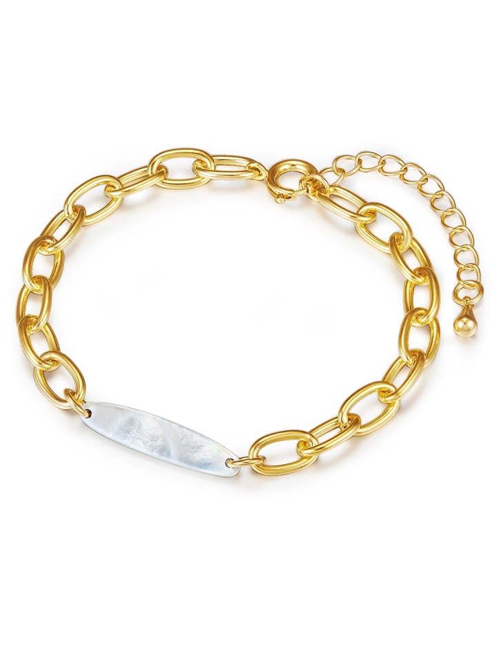 Lulu & Jane Браслет из металлического сплава с покрытием из желтого золота
Lulu & Jane Браслет из металлического сплава с покрытием из желтого золота
