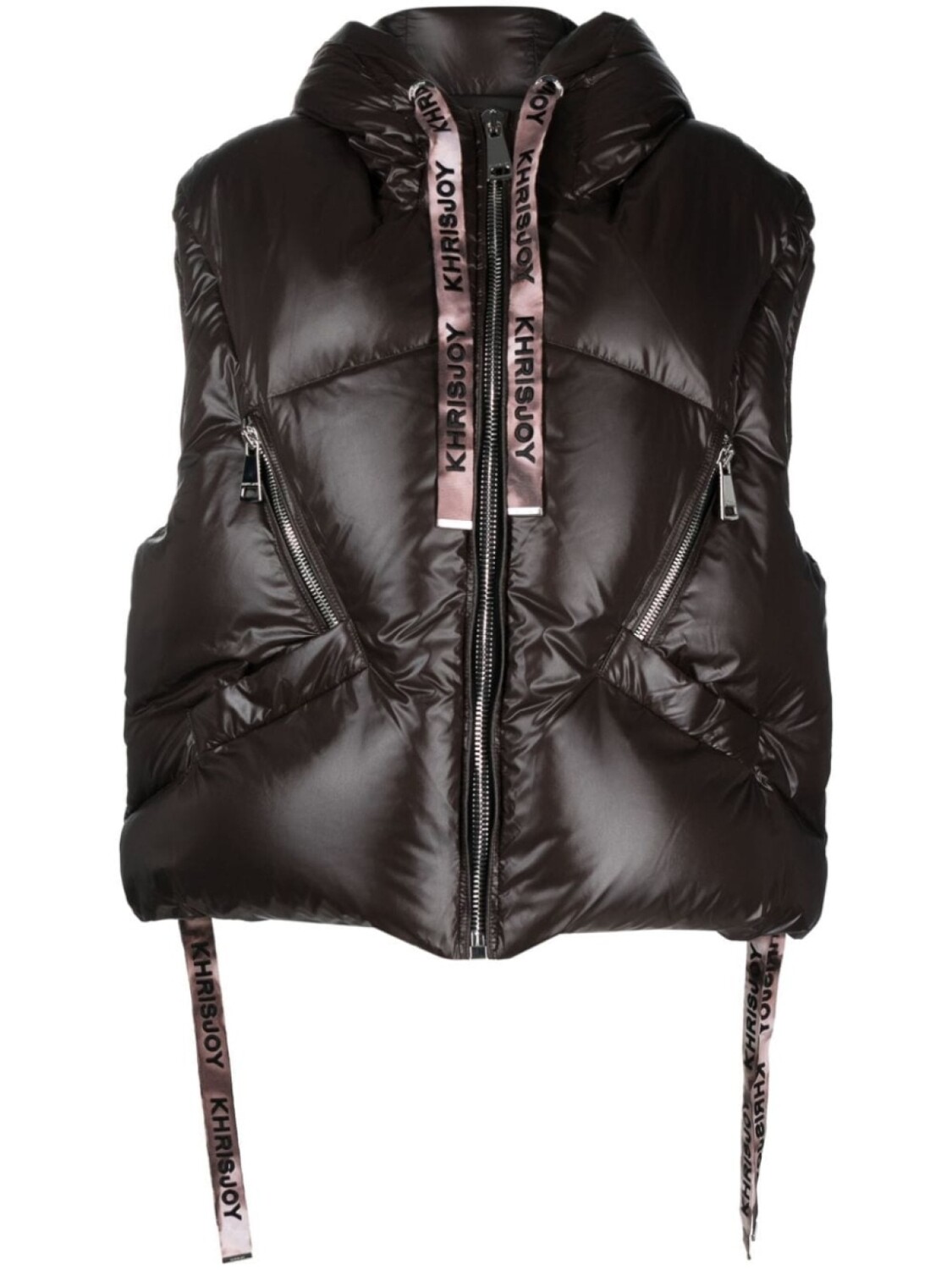 Khrisjoy дутый жилет с капюшоном, коричневый
Khrisjoy дутый жилет с капюшоном, коричневый