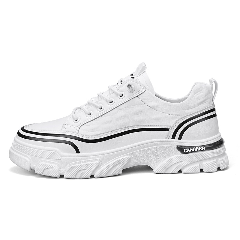 Износостойкие низкие кроссовки на массивной подошве для мужчин Bull charm, White
Износостойкие низкие кроссовки на массивной подошве для мужчин Bull charm, White