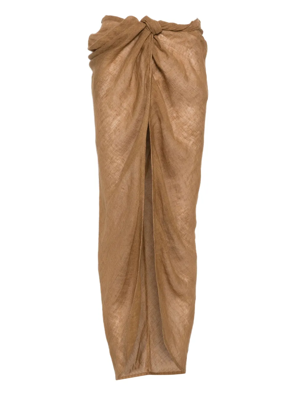 Льняная юбка с узлом Le Kasha, коричневый
Льняная юбка с узлом Le Kasha, коричневый