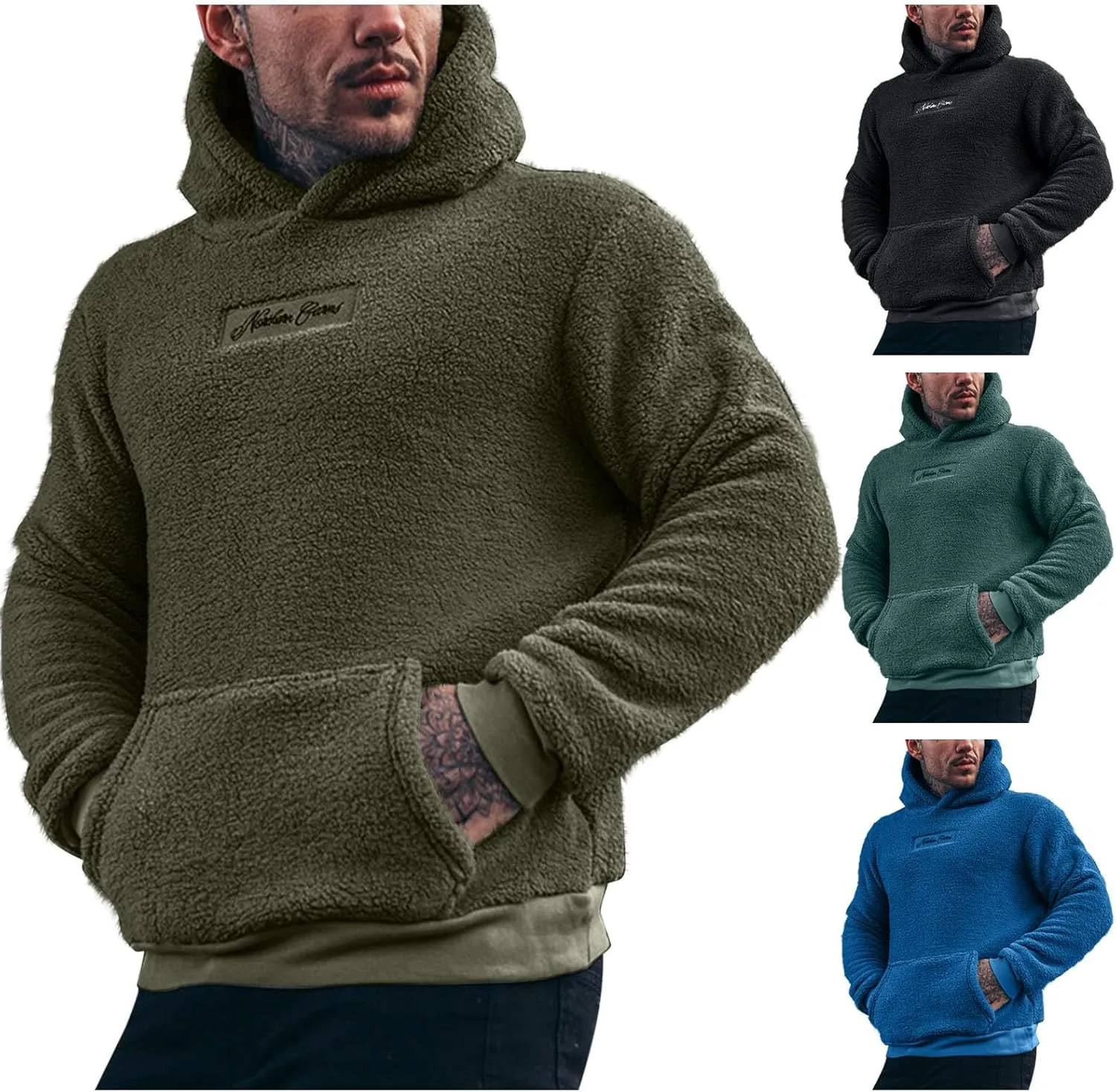 Толстовка Uillui мужская Sherpa Fleece с капюшоном и карманом
Толстовка Uillui мужская Sherpa Fleece с капюшоном и карманом