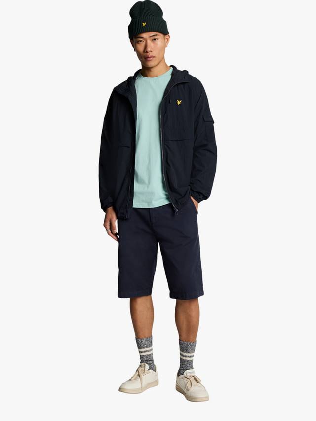 Хлопчатобумажные шорты-чино Lyle & Scott, темно-синий 
Хлопчатобумажные шорты-чино Lyle & Scott, темно-синий