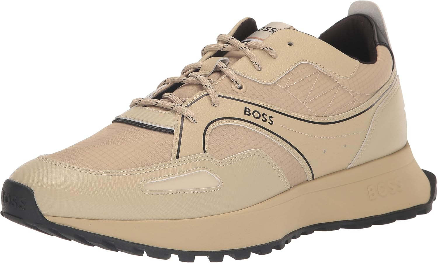 BOSS мужские кроссовки Run Style из смешанных материалов в тональной гамме, Sand Stone Beige
BOSS мужские кроссовки Run Style из смешанных материалов в тональной гамме, Sand Stone Beige