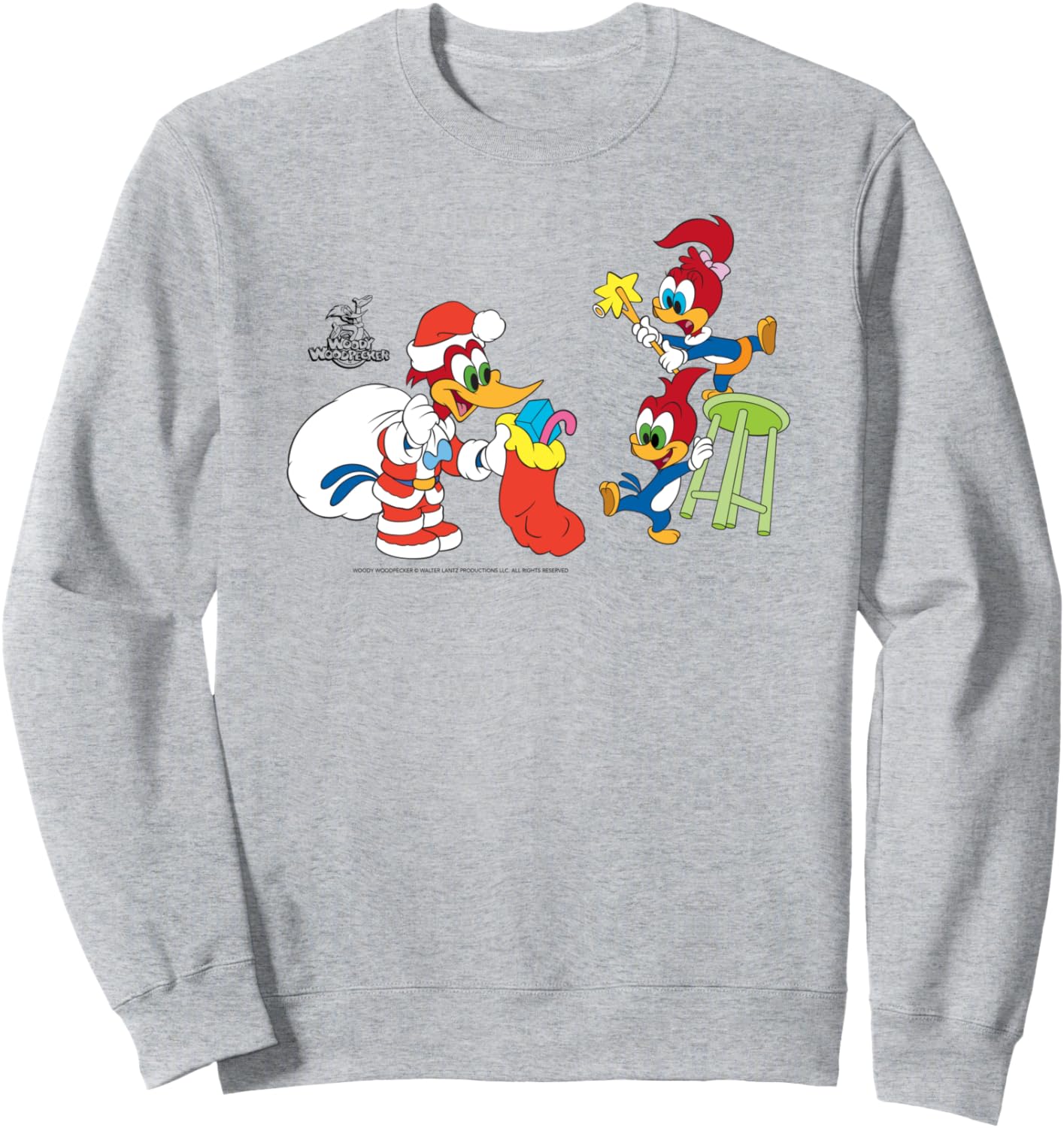 Праздничная толстовка с изображением Вуди Вудпекера Woody Woodpecker, серый
Праздничная толстовка с изображением Вуди Вудпекера Woody Woodpecker, серый
