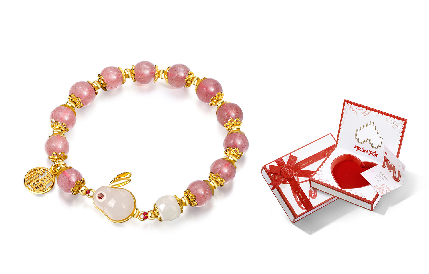 Кристальный браслет с бусинами для женщин IWE, Strawberry Crystal + Limited Gift Box
Кристальный браслет с бусинами для женщин IWE, Strawberry Crystal + Limited Gift Box