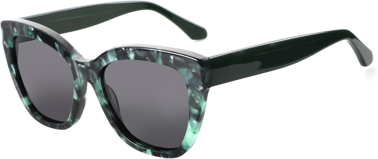 Женские поляризованные солнцезащитные очки ZENOTTIC «кошачий глаз»: большие квадратные солнцезащитные очки для женщин - симпатичные очки «кошачий глаз» с защитой от УФ-излучения UV400, C05 Green Demi/Grey
Женские поляризованные солнцезащитные очки ZENOTTIC «кошачий глаз»: большие квадратные солнцезащитные очки для женщин - симпатичные очки «кошачий глаз» с защитой от УФ-излучения UV400, C05 Green Demi/Grey