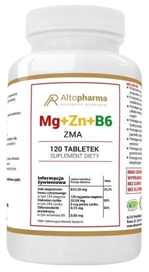 Alto Pharma, Mg+zn+b6, 120 таблеток
Alto Pharma, Mg+zn+b6, 120 таблеток