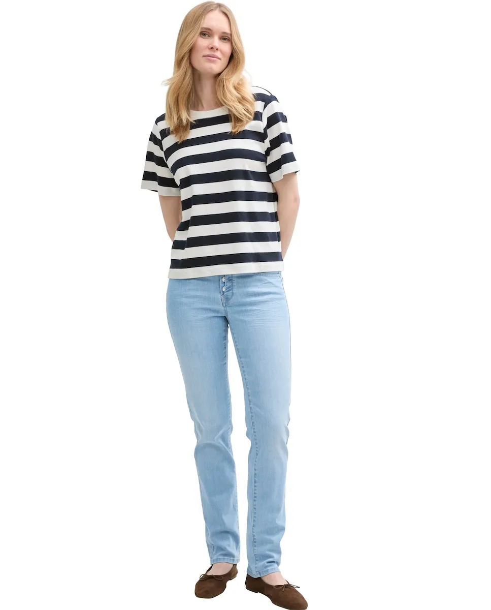 Женские джинсы прямого покроя с пуговицами Tom Tailor, голубой
Женские джинсы прямого покроя с пуговицами Tom Tailor, голубой