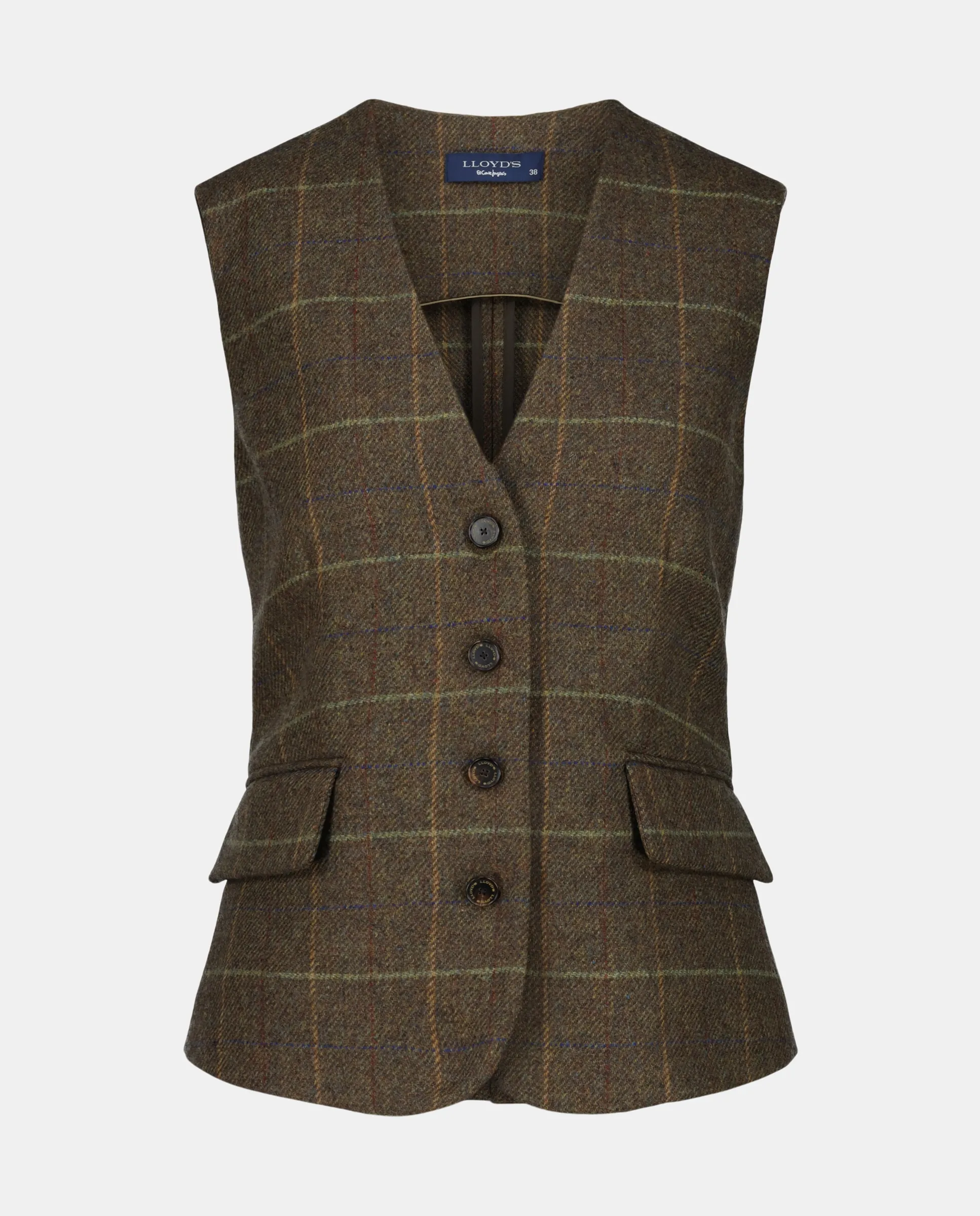 Классический женский клетчатый жилет Lloyd'S, хаки
Классический женский клетчатый жилет Lloyd'S, хаки