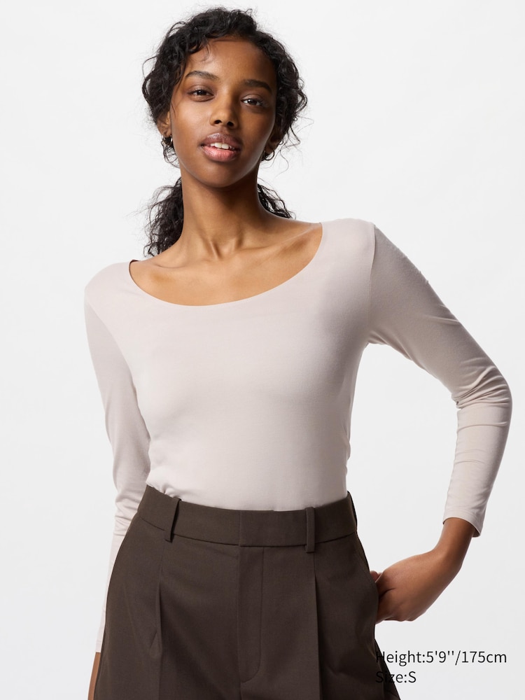 Топ Heattech с круглым вырезом и длинными рукавами Uniqlo, цвет 02 серый
Топ Heattech с круглым вырезом и длинными рукавами Uniqlo, цвет 02 серый