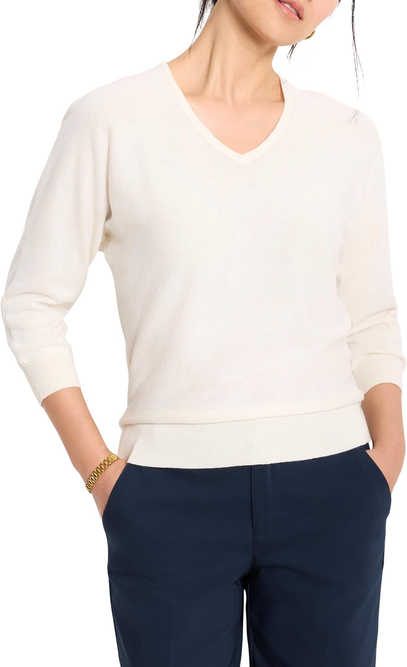 Свитер NIC+ZOE Easy V-neck Pure Cotton Sweater, Classic Cream
Свитер NIC+ZOE Easy V-neck Pure Cotton Sweater, Classic Cream