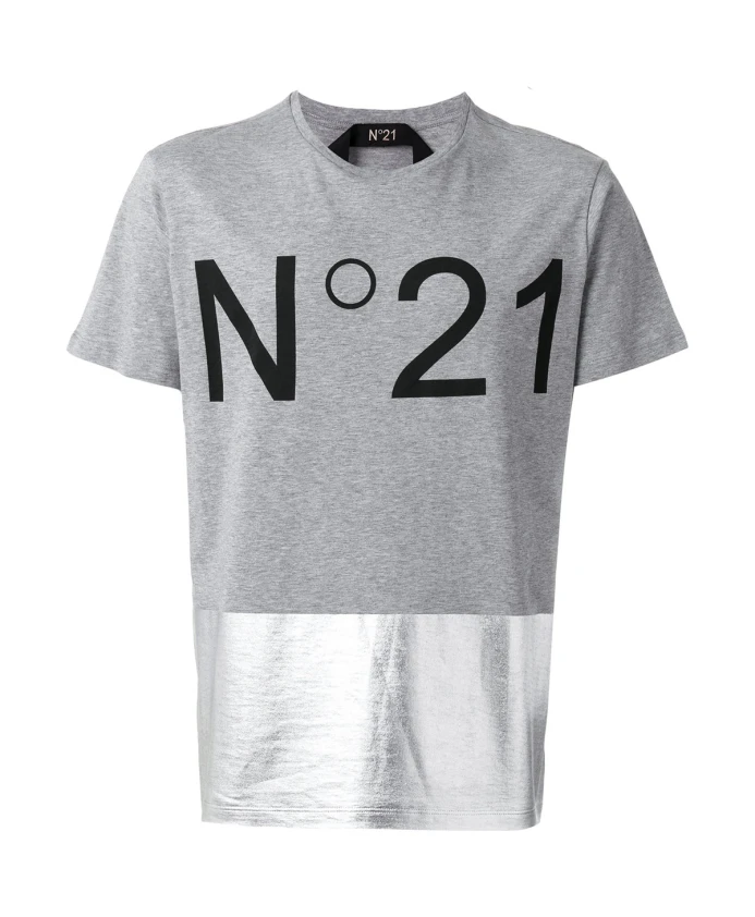 Серая хлопковая футболка N21, серый
Серая хлопковая футболка N21, серый