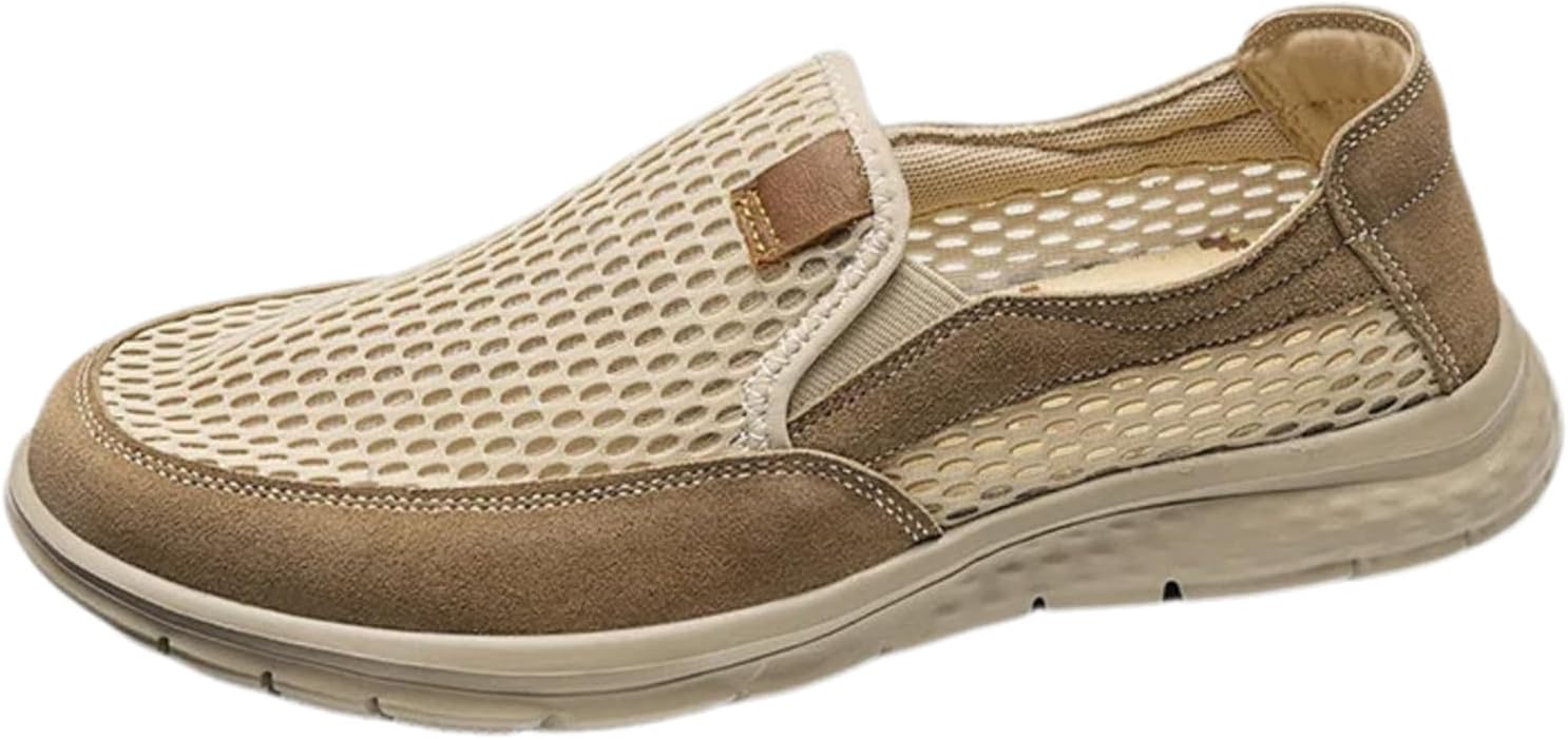 Лоферы без шнурков, подходят для мужской летней повседневной обуви из сетчатого материала, легкие кроссовки для ходьбы Generic, бежевый
Лоферы без шнурков, подходят для мужской летней повседневной обуви из сетчатого материала, легкие кроссовки для ходьбы Generic, бежевый