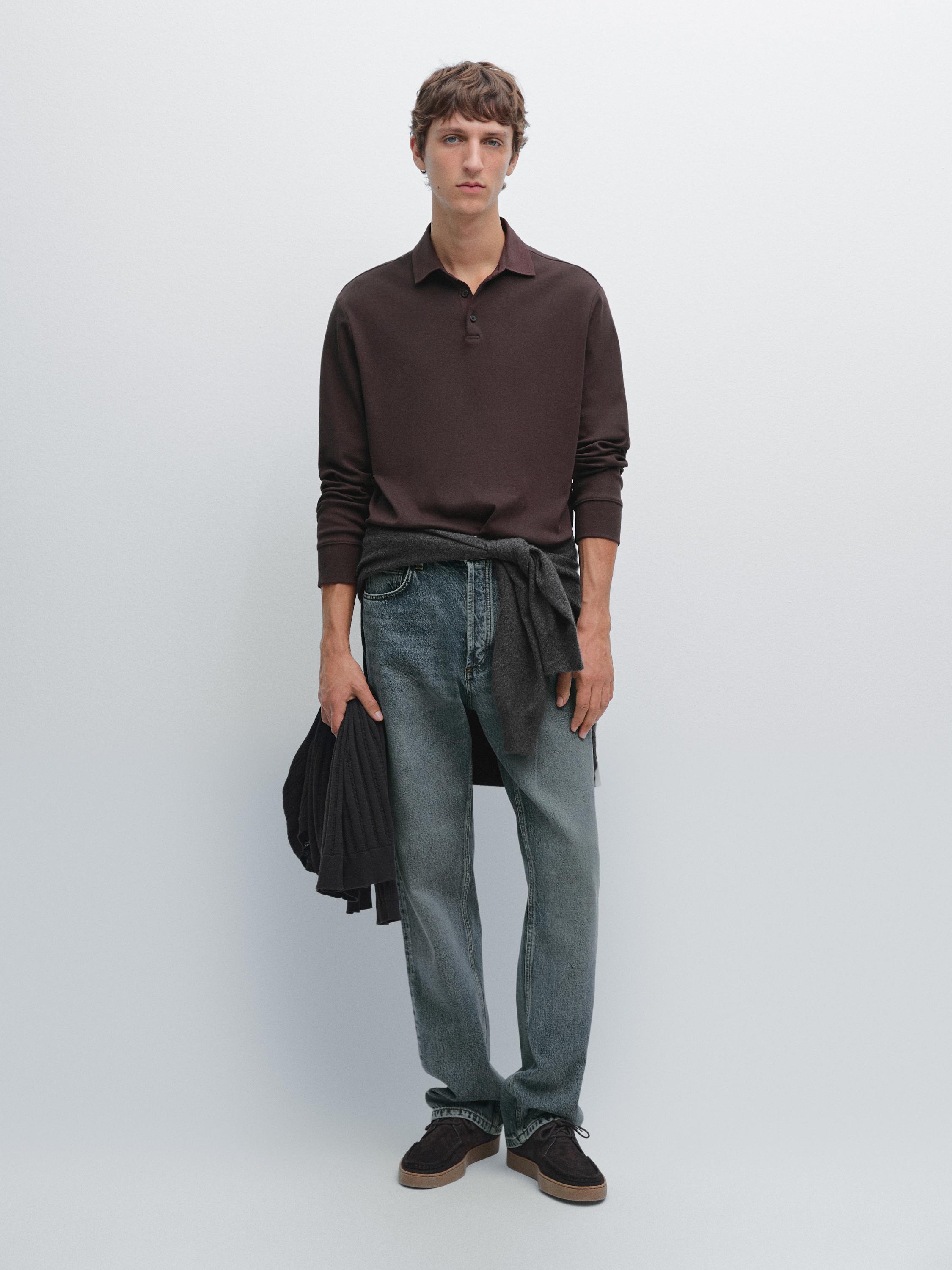 Рубашка-Поло с длинными рукавами и контрастным воротником Massimo Dutti, бургундия
Рубашка-Поло с длинными рукавами и контрастным воротником Massimo Dutti, бургундия