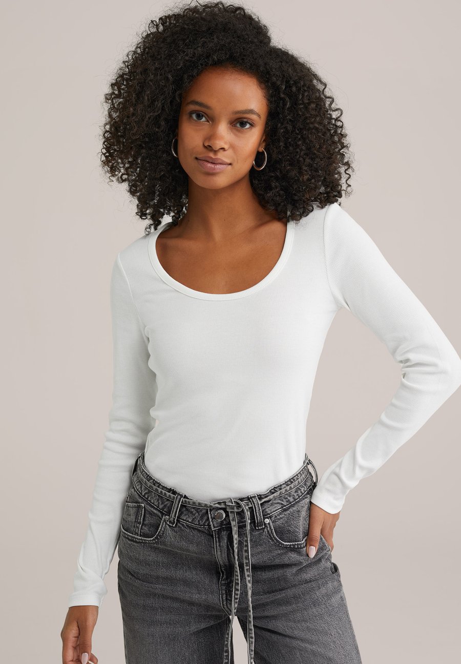 Топ WE Fashion Long sleeved top, White
Топ WE Fashion Long sleeved top, White