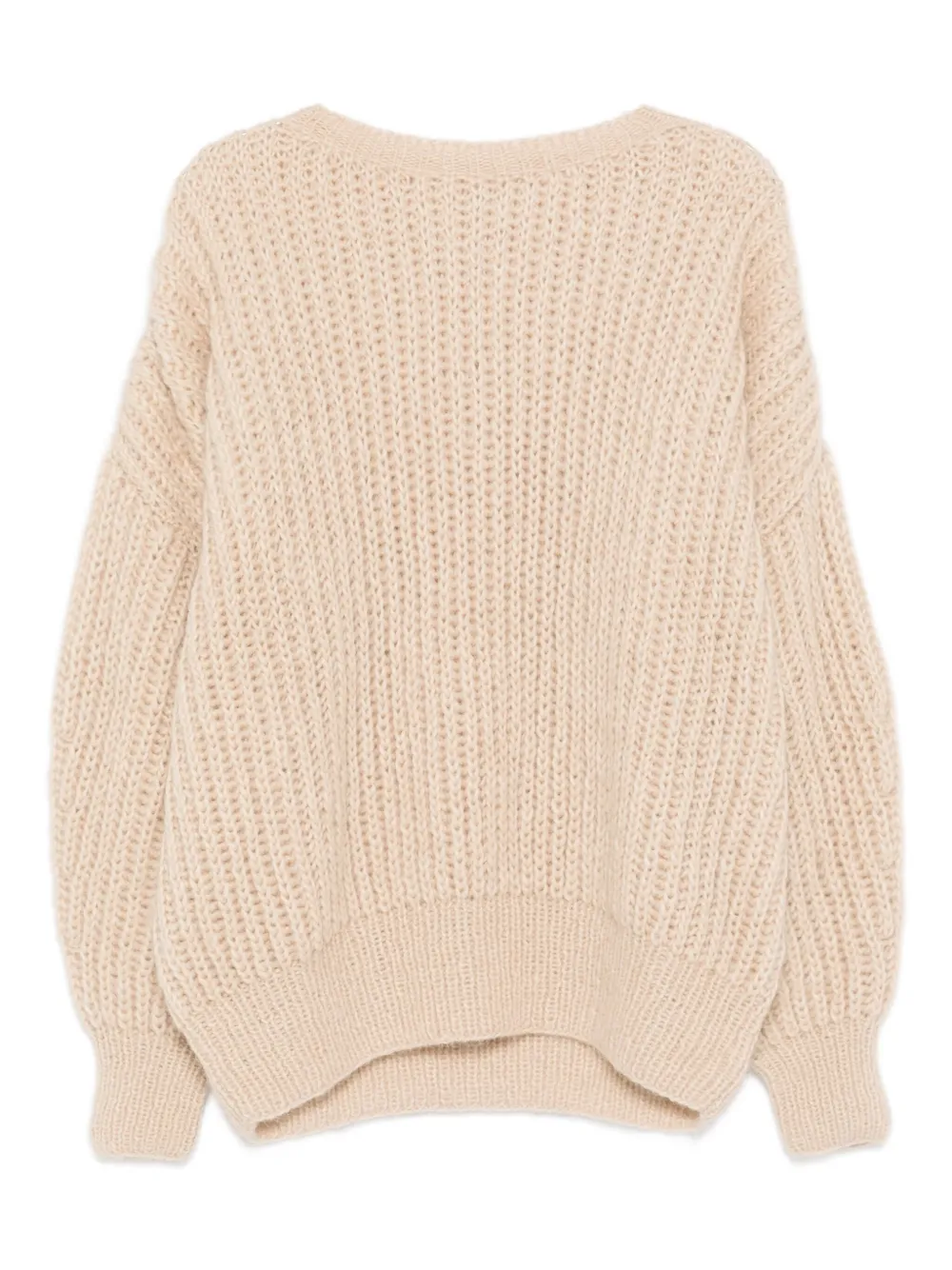 Свитер в рубчик с объемными рукавами Maiami, нейтральный
Свитер в рубчик с объемными рукавами Maiami, нейтральный