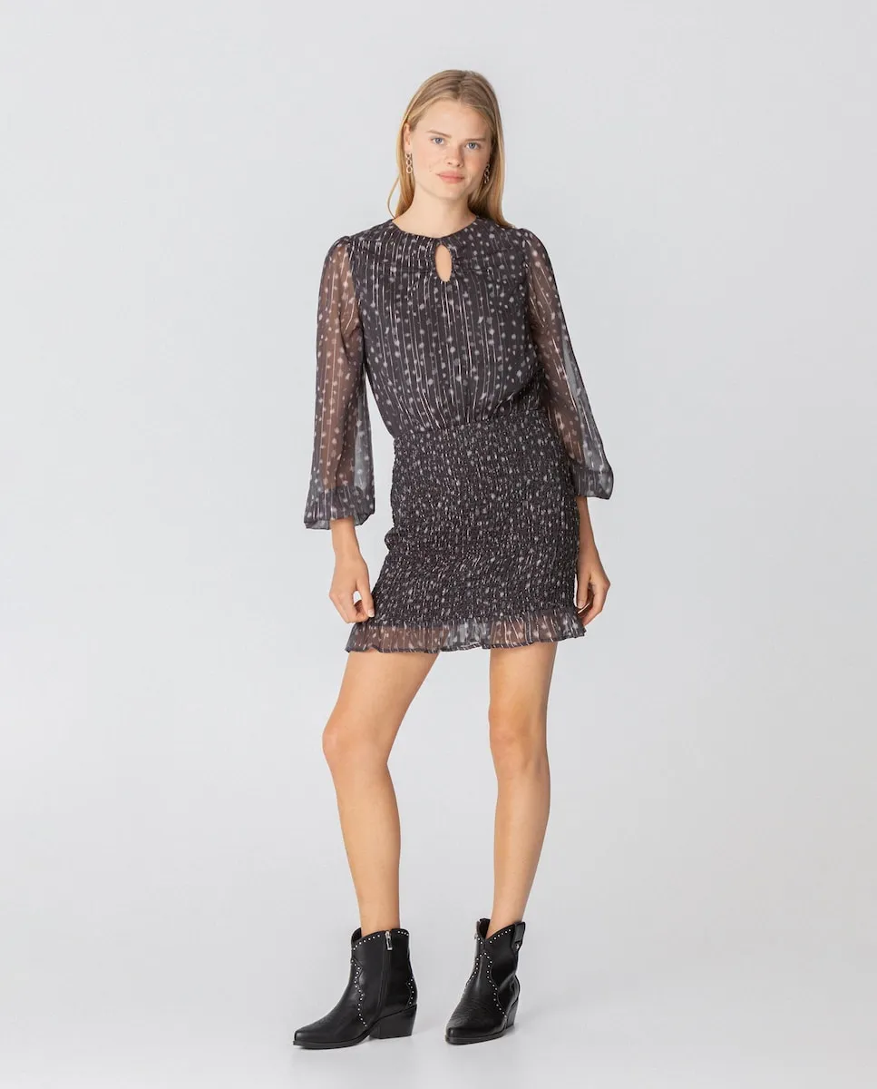 Мини-платье с длинными рукавами и принтом Noon, черный
Мини-платье с длинными рукавами и принтом Noon, черный