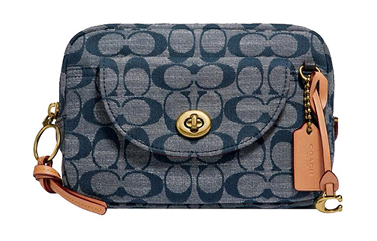 COACH Хлопковая сумка-бананка для фотоаппарата малого размера в джинсовом синем цвете с монограммой
COACH Хлопковая сумка-бананка для фотоаппарата малого размера в джинсовом синем цвете с монограммой