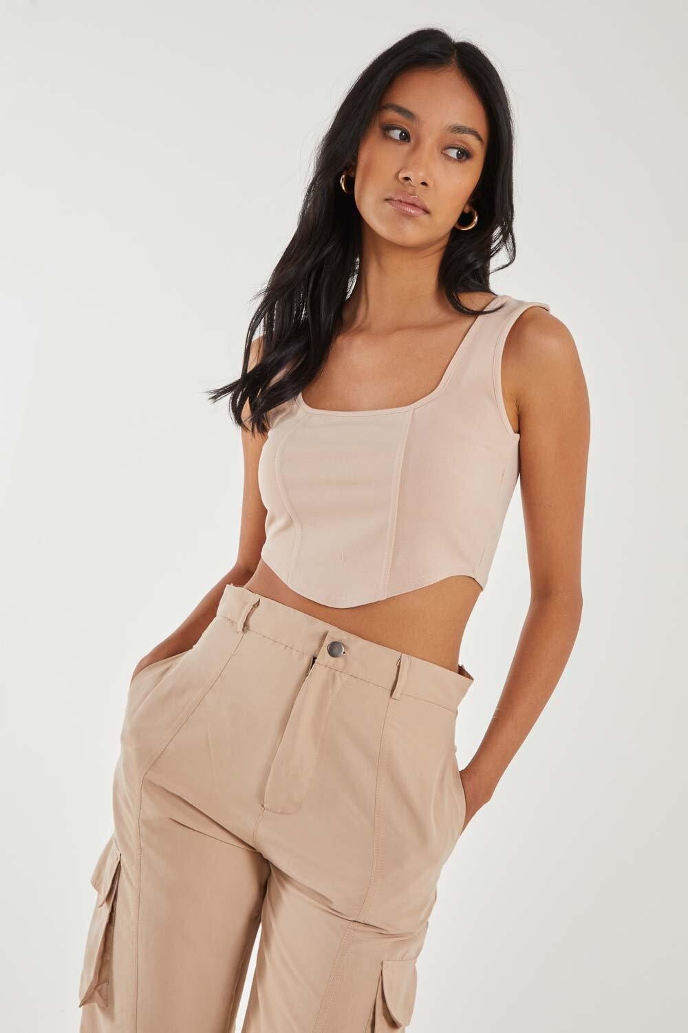 Корсетный жилет-топ Pink Vanilla, бежевый
Корсетный жилет-топ Pink Vanilla, бежевый