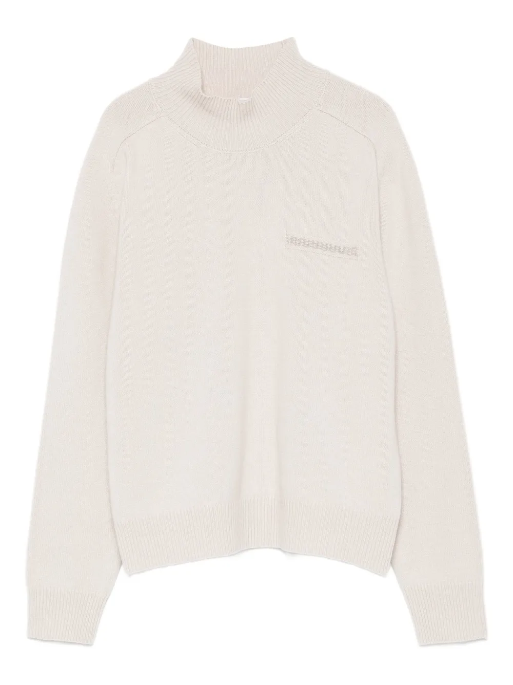 Шерстяной свитер с высоким воротом Peserico, нейтральный
Шерстяной свитер с высоким воротом Peserico, нейтральный