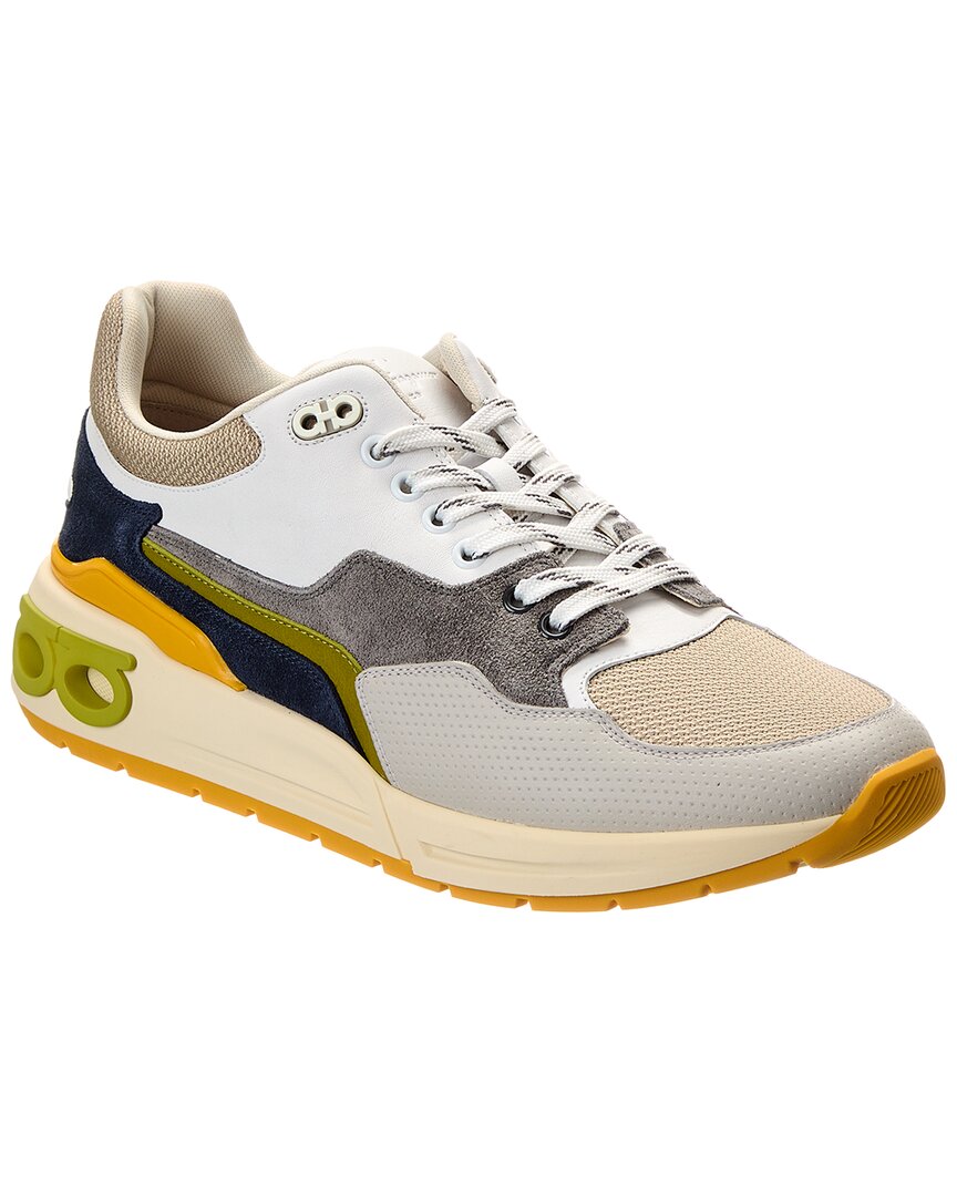 Ferragamo Cosma Low кроссовки из кожи и замши Langur Bitume Salvatore Ferragamo, белый
Ferragamo Cosma Low кроссовки из кожи и замши Langur Bitume Salvatore Ferragamo, белый