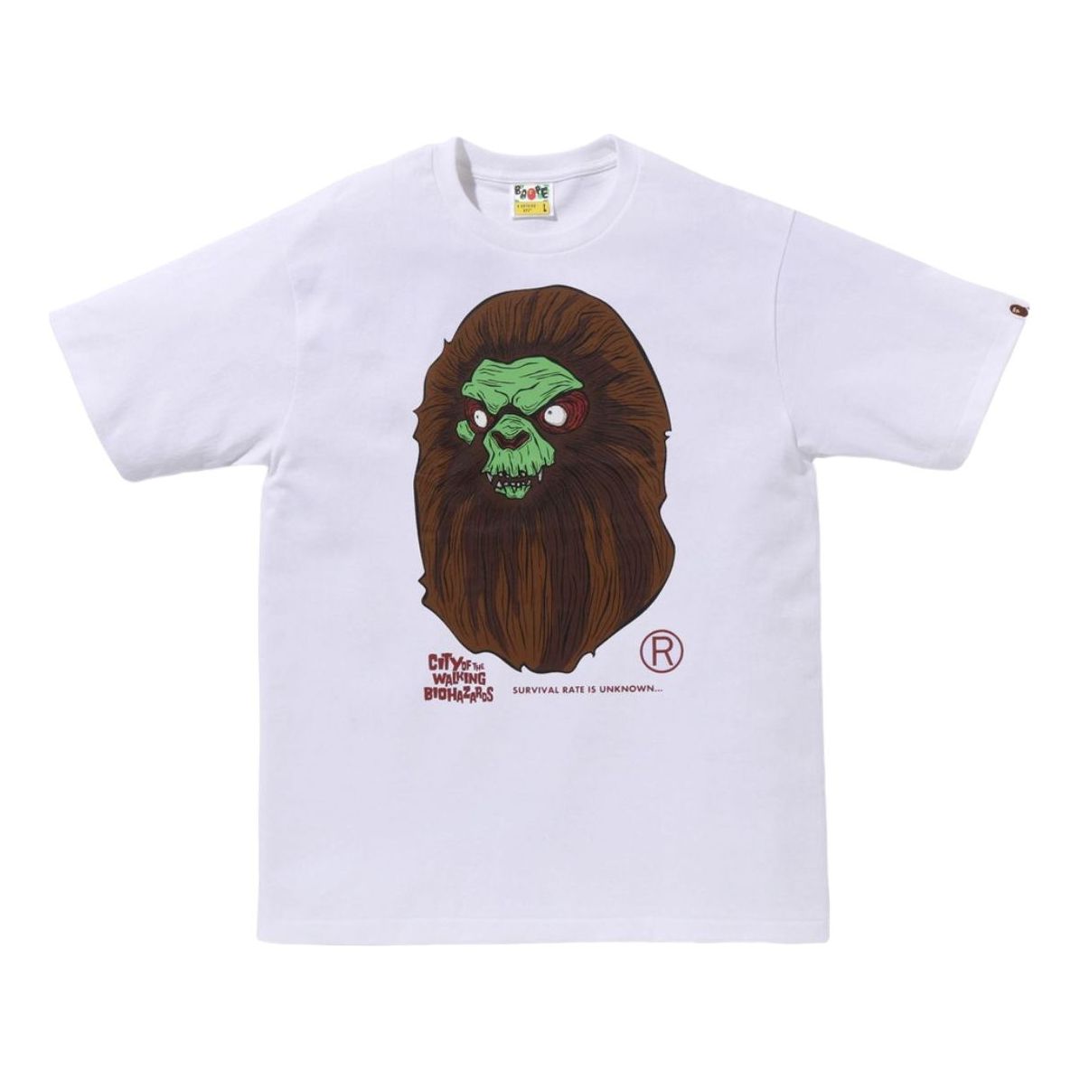 Футболка A Bathing Ape Horror Mad Face Tee, белая
Футболка A Bathing Ape Horror Mad Face Tee, белая