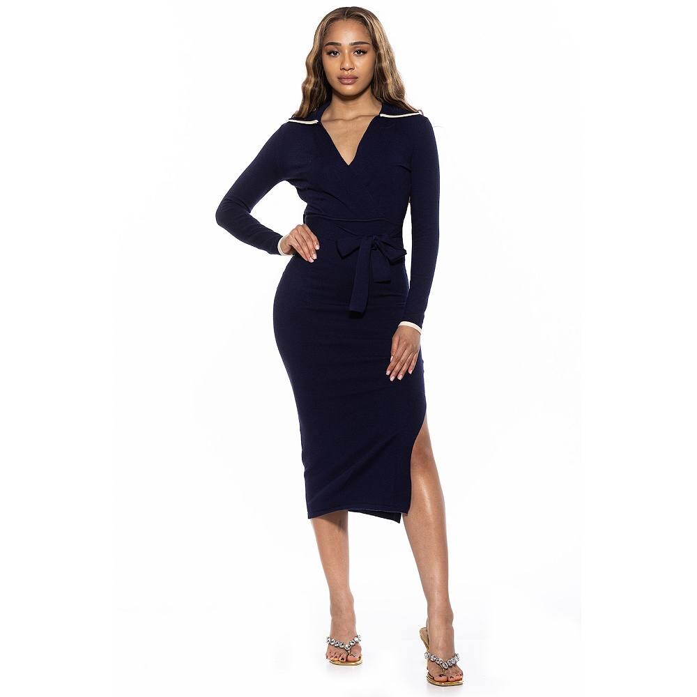 Женское платье миди с вязаным воротником ALEXIA ADMOR Tatiana, темно-синий
Женское платье миди с вязаным воротником ALEXIA ADMOR Tatiana, темно-синий