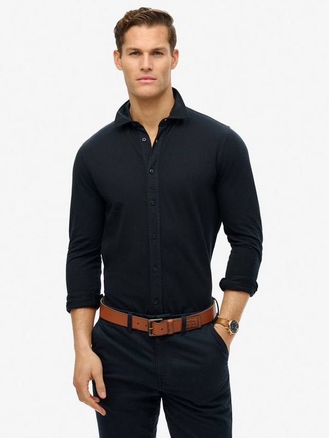 Хлопковая винтажная рубашка с длинными рукавами в стиле destroy pique Superdry, Eclipse Navy
Хлопковая винтажная рубашка с длинными рукавами в стиле destroy pique Superdry, Eclipse Navy