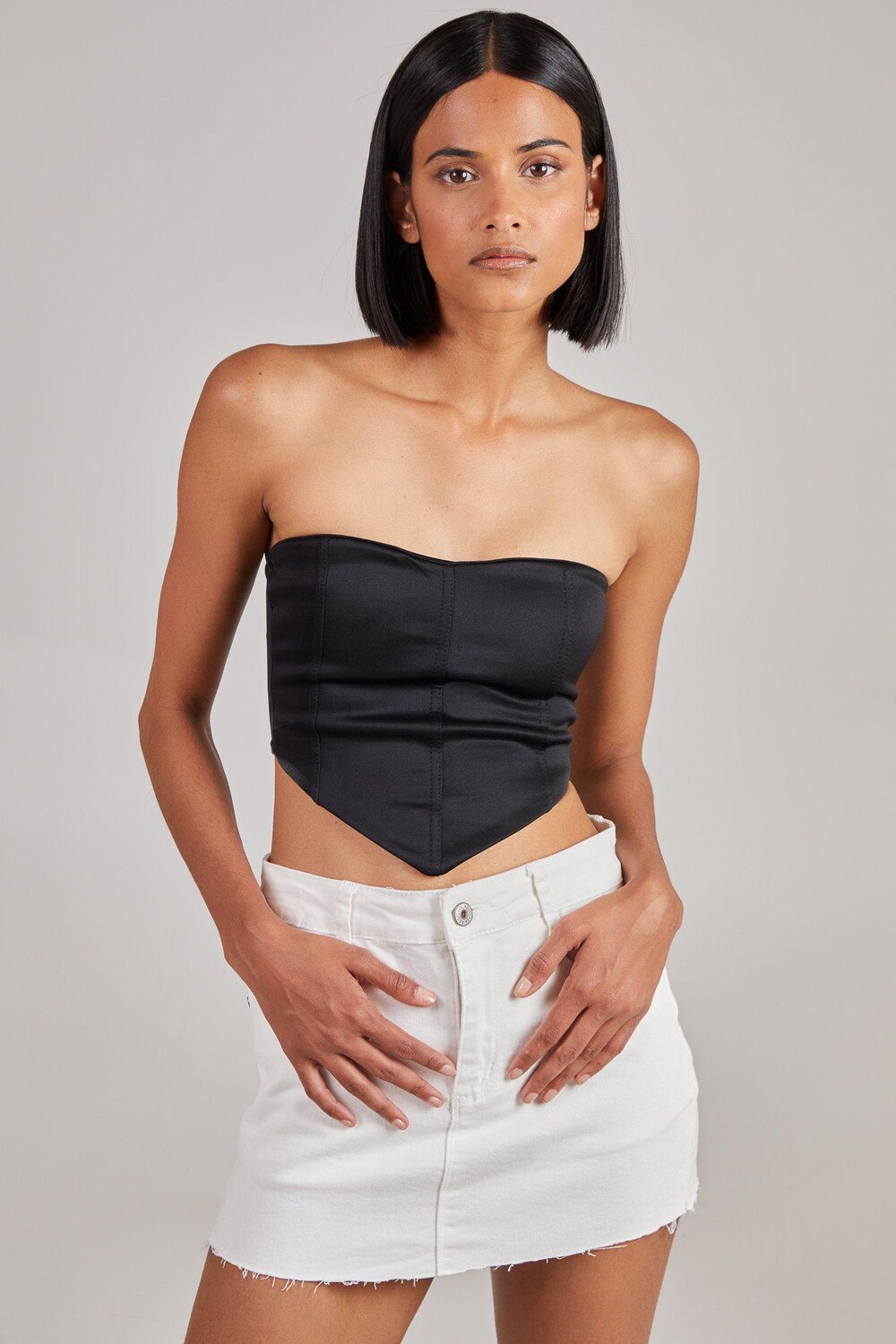 Корсетный топ со швами Pink Vanilla, черный
Корсетный топ со швами Pink Vanilla, черный