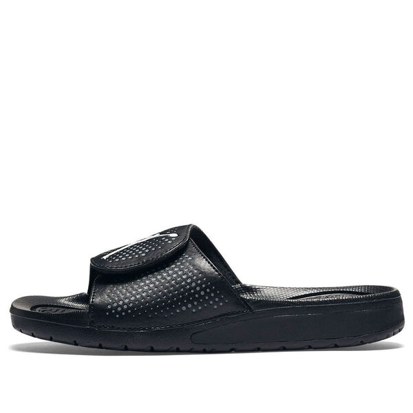Тапочки hydro 5 sandal black minimalistic slippers Air Jordan, черный 
Тапочки hydro 5 sandal black minimalistic slippers Air Jordan, черный