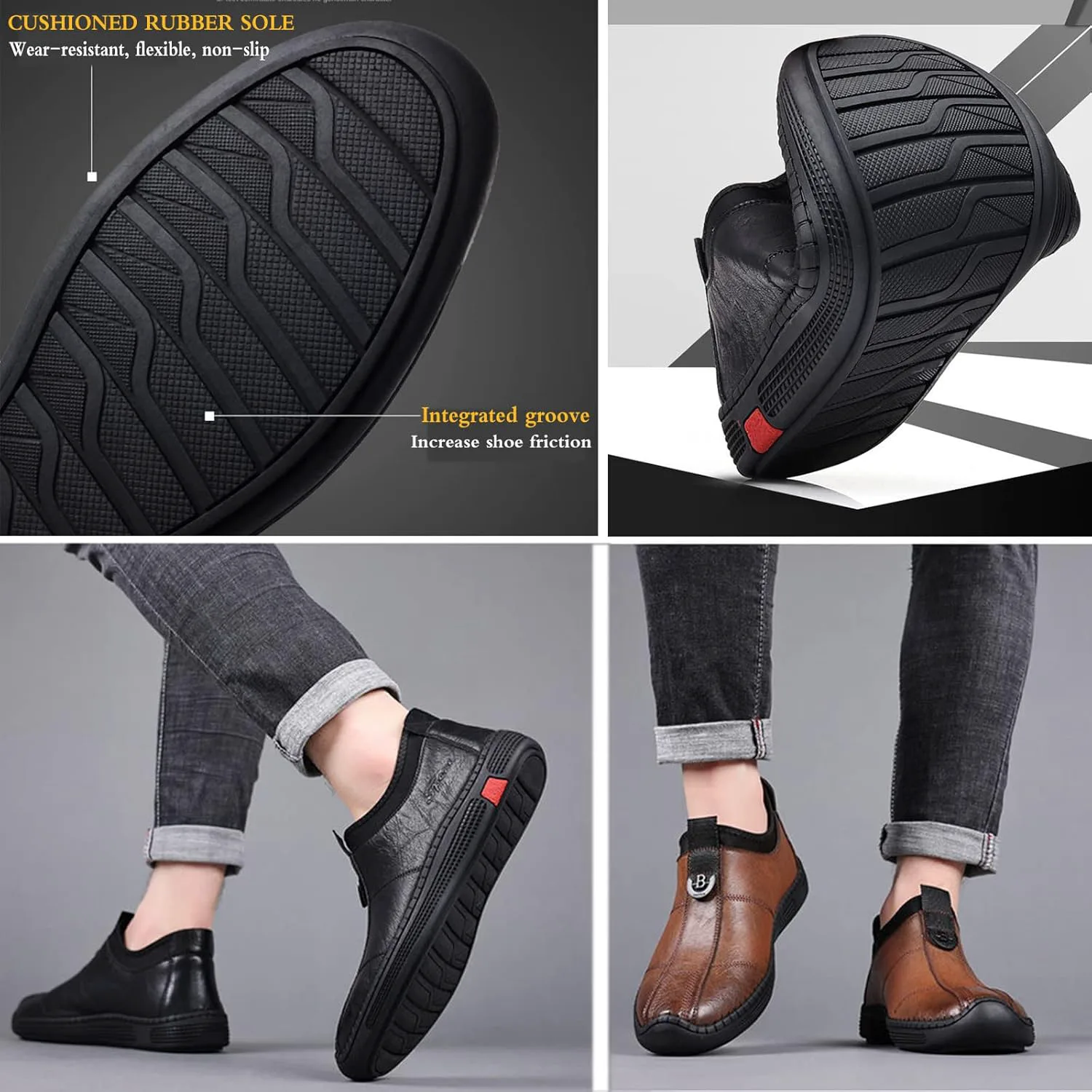 Мужские кожаные лоферы на ручной строчке, модные ботинки-чукка из телячьей кожи до щиколотки с термальной бархатной подкладкой и невидимым увеличением роста AngryMonkey, черный
Мужские кожаные лоферы на ручной строчке, модные ботинки-чукка из телячьей кожи до щиколотки с термальной бархатной подкладкой и невидимым увеличением роста AngryMonkey, черный