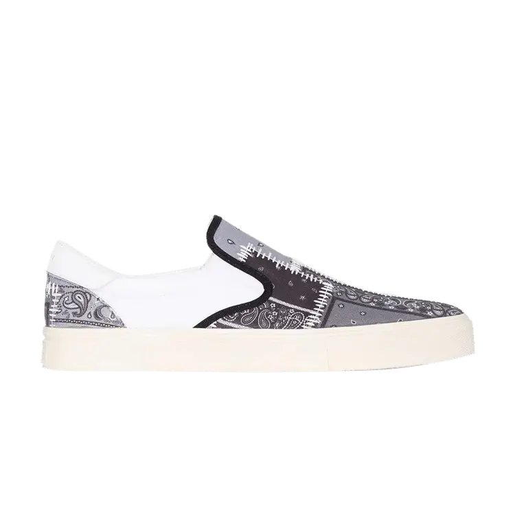 Тапочки Amiri Bandana Reconstructed Slip-On 'Patchwork - Black', черный 
Тапочки Amiri Bandana Reconstructed Slip-On 'Patchwork - Black', черный