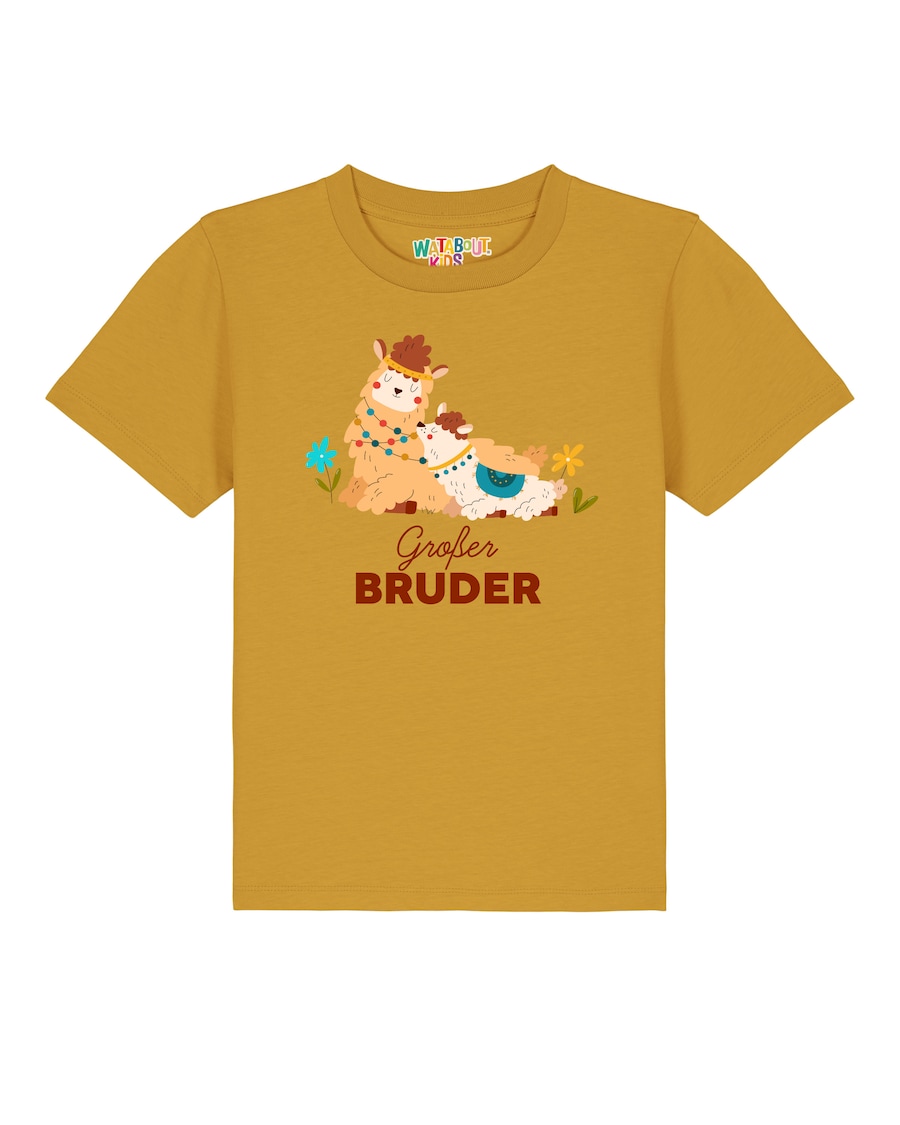 Рубашка watabout.kids Lama Großer Bruder, желтый
Рубашка watabout.kids Lama Großer Bruder, желтый