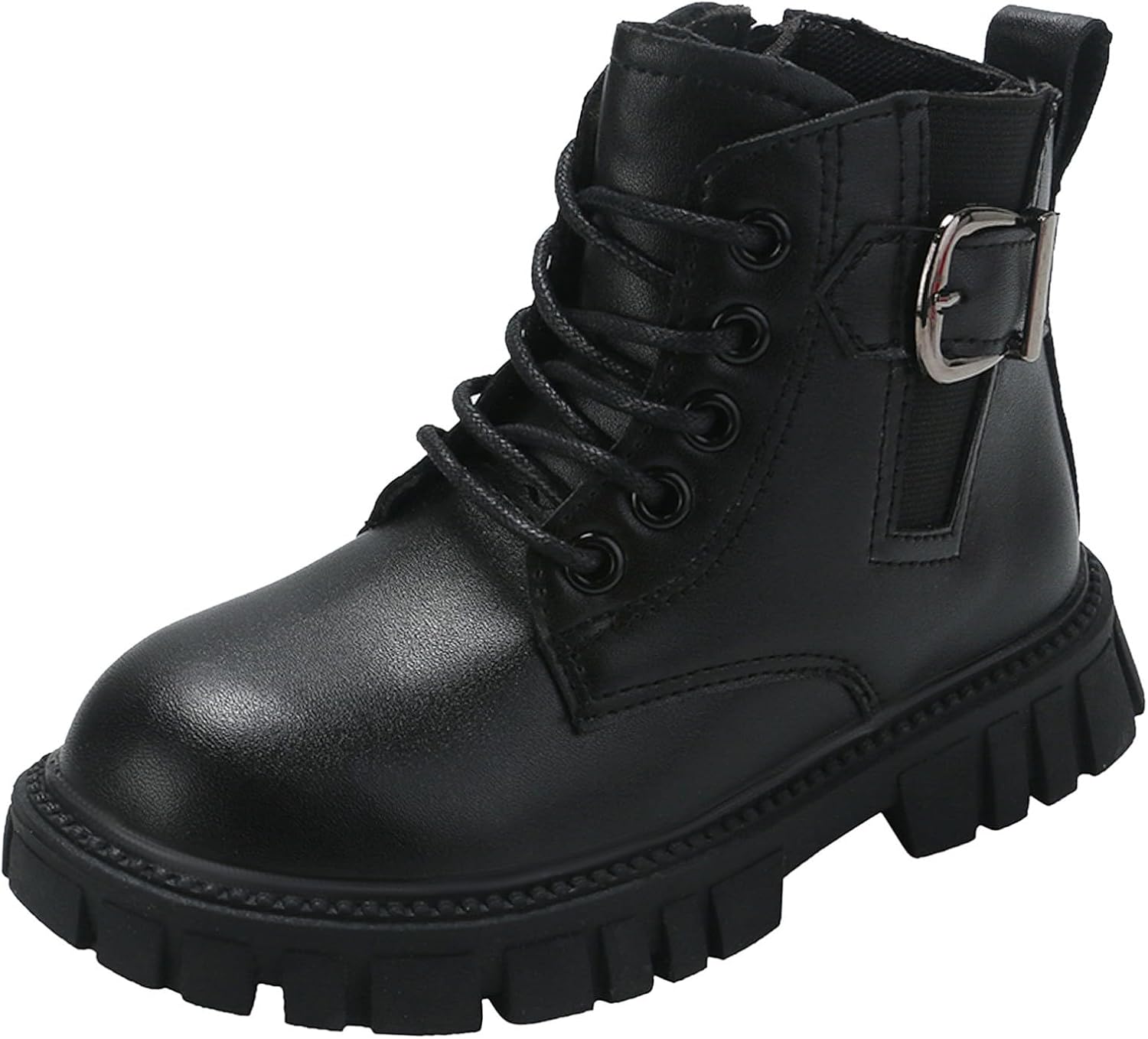 Девочковые боевые ботинки, ботильоны на шнуровке с боковой молнией, верховые ботинки, короткие ботильоны из искусственной кожи (маленький/большой размер) JEUROT, Black
Девочковые боевые ботинки, ботильоны на шнуровке с боковой молнией, верховые ботинки, короткие ботильоны из искусственной кожи (маленький/большой размер) JEUROT, Black