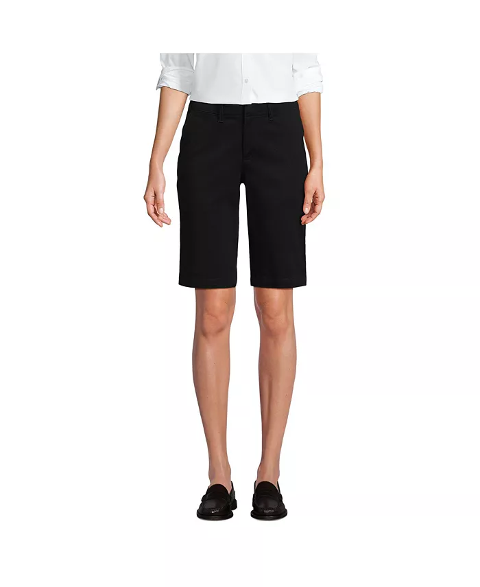 Женские классические шорты-чинос 12" Lands' End, черный
Женские классические шорты-чинос 12" Lands' End, черный