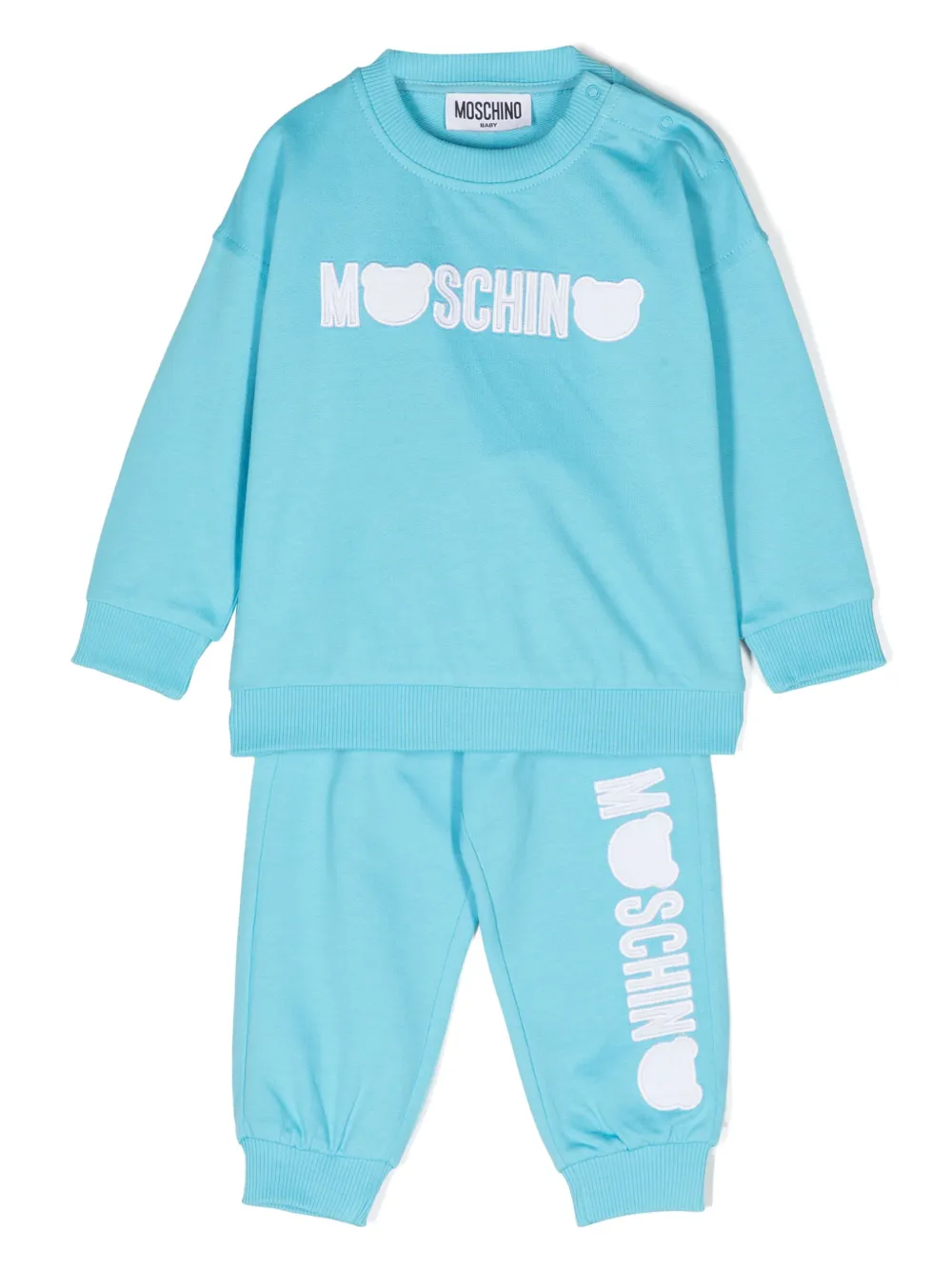 Спортивный костюм с нашивкой Teddy Bear Moschino Kids, синий
Спортивный костюм с нашивкой Teddy Bear Moschino Kids, синий