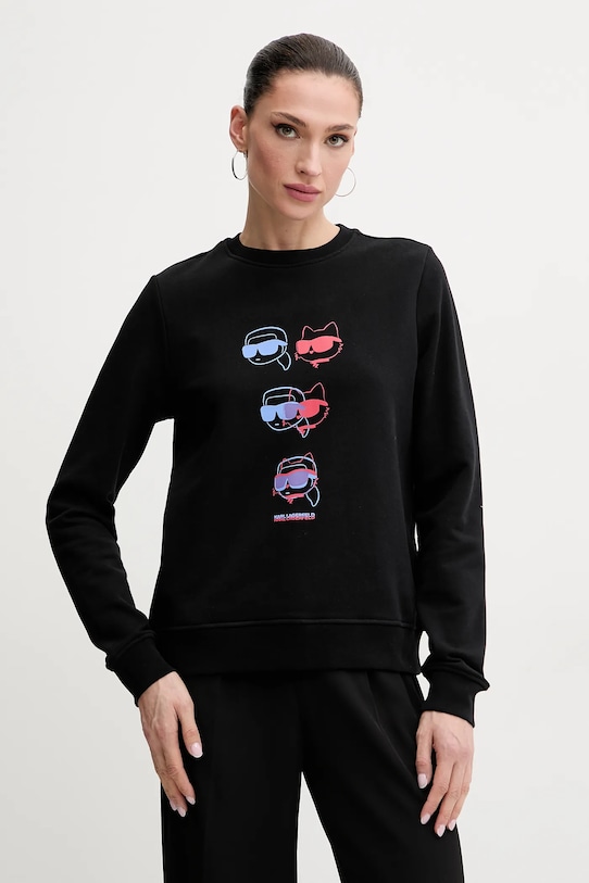 Хлопковая толстовка Karl Lagerfeld, черный
Хлопковая толстовка Karl Lagerfeld, черный