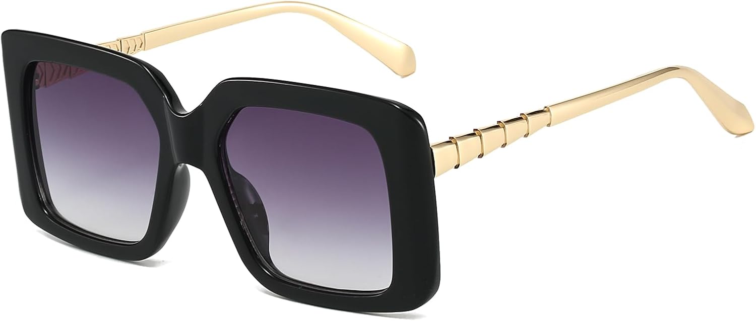 Солнцезащитные очки LJCZKA в стиле ретро, квадратные, для женщин и мужчин, большие квадратные, с тонированными линзами, модные, с защитой от УФ-излучения UV400, Black
Солнцезащитные очки LJCZKA в стиле ретро, квадратные, для женщин и мужчин, большие квадратные, с тонированными линзами, модные, с защитой от УФ-излучения UV400, Black