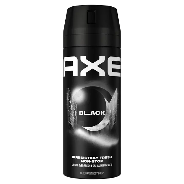 Аэрозольный дезодорант для мужчин, 150 мл Axe Black
Аэрозольный дезодорант для мужчин, 150 мл Axe Black